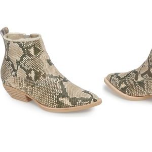 Dolce Vita Unity Snake Print Bootie
